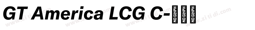 GT America LCG C字体转换